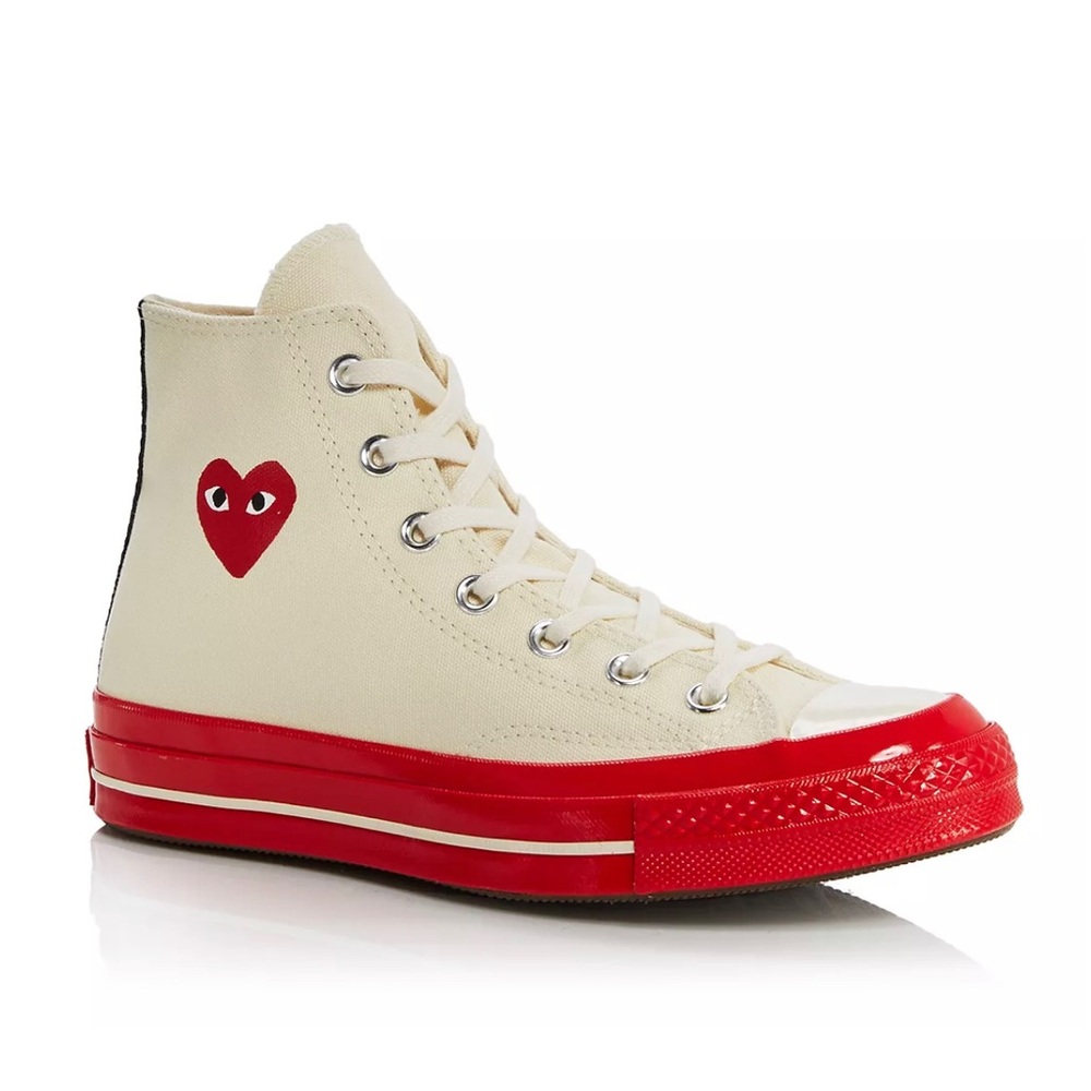COPY - Comme Des Garcons PLAY x Converse Unisex Red Sole High Top Sneakers
